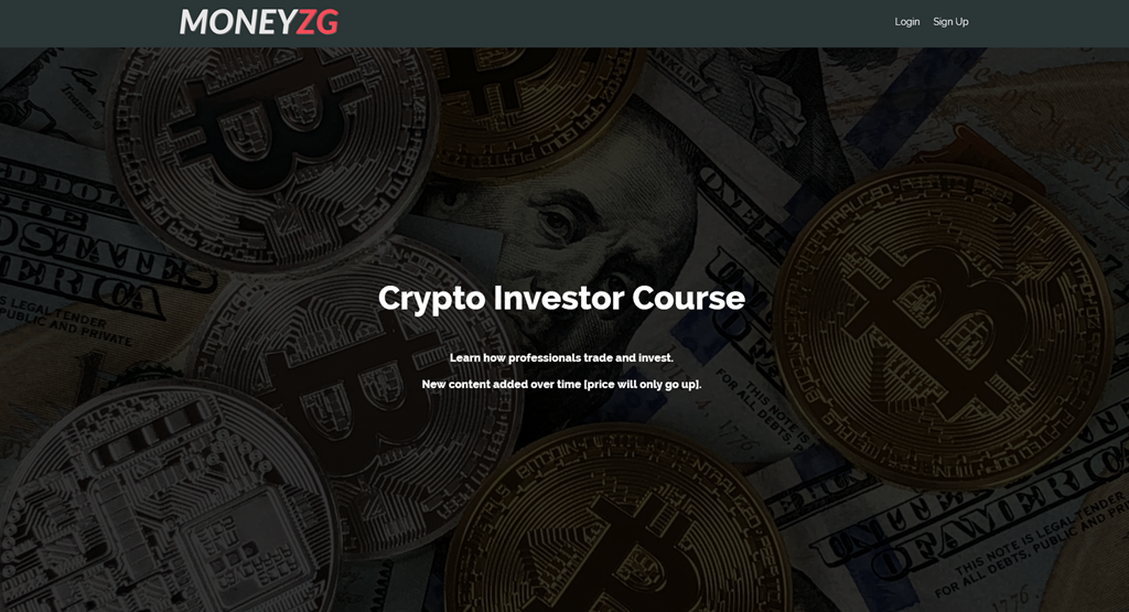 MoneyZG Crypto Investor Course Trading Courses Online