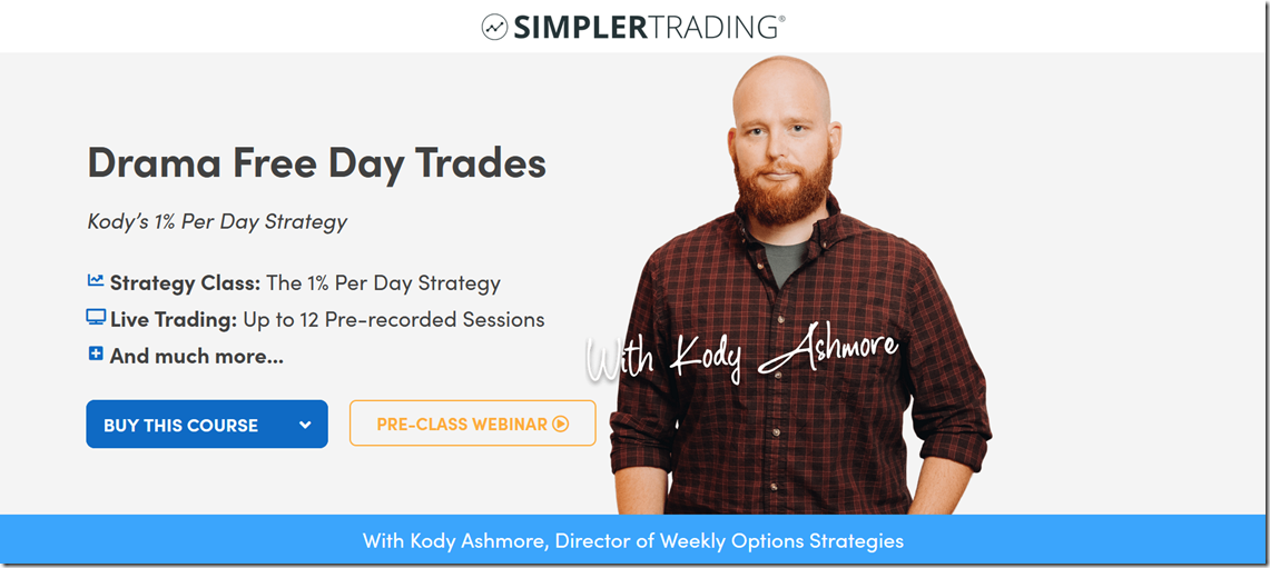Simpler Trading - Drama Free Day Trades ELITE - Kody Ashmore
