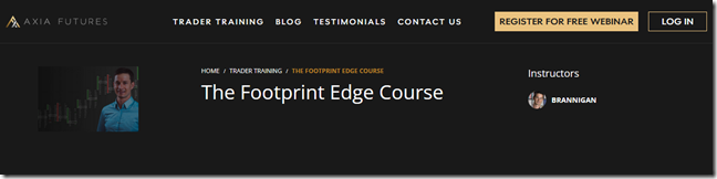 Axia Futures - The Footprint Course