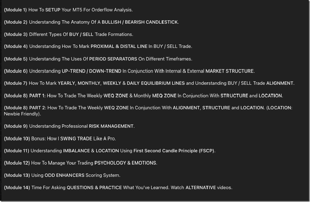 Gova Trading Academy - PRO Course Order Flow Strategy