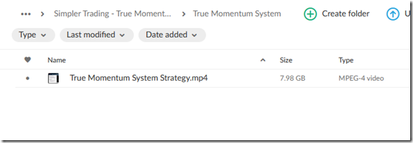 Simpler Trading - True Momentum System Strategy 2