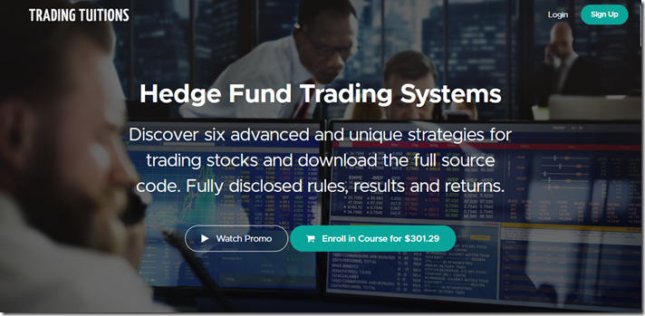 Trading Tuitions - Hedge Fund Trading Systems
