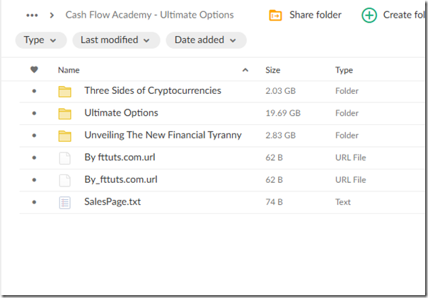 Cash Flow Academy - Ultimate Options 1 