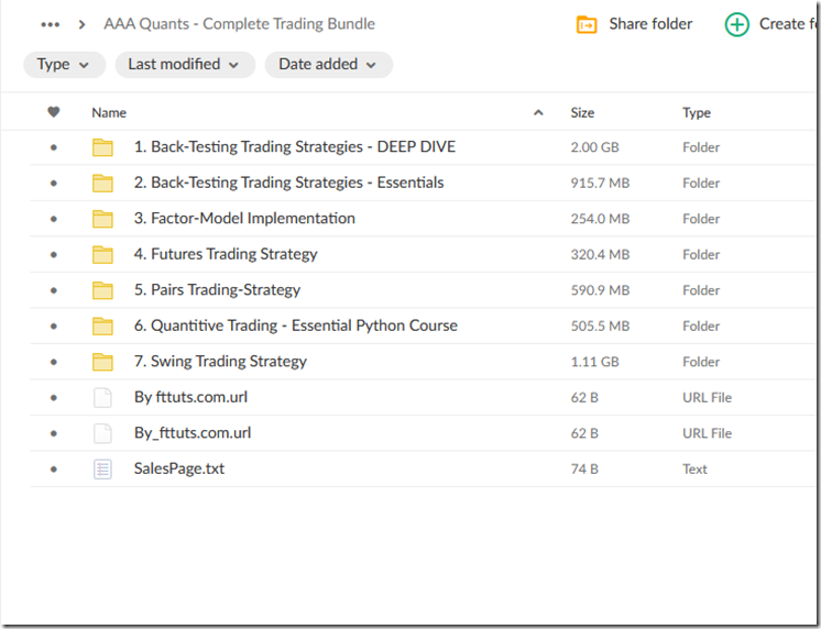 AAA Quants - Complete Trading Bundle 1