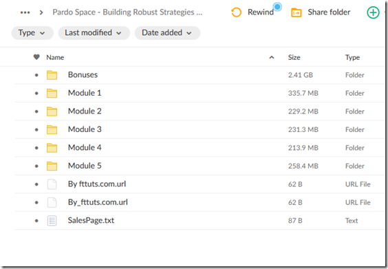 Pardo Space - Building Robust Strategies Master Class Course 1