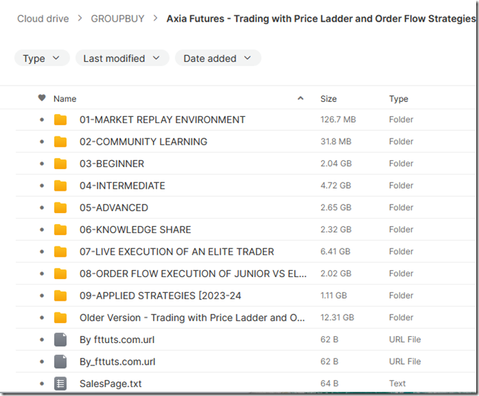 Axia Futures - Trading with Price Ladder and Order Flow Strategies 2024