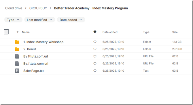Better Trader Academy - Index Mastery Program1