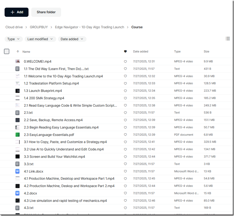 Edge Navigator - 10-Day Algo Trading Launch 1