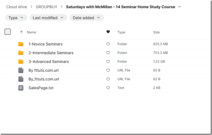 Saturdays with McMillan - 14 Seminar Home Study Course 1