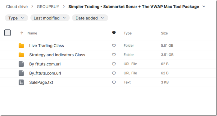 Simpler Trading - Submarket Sonar The VWAP Max Tool Package 1