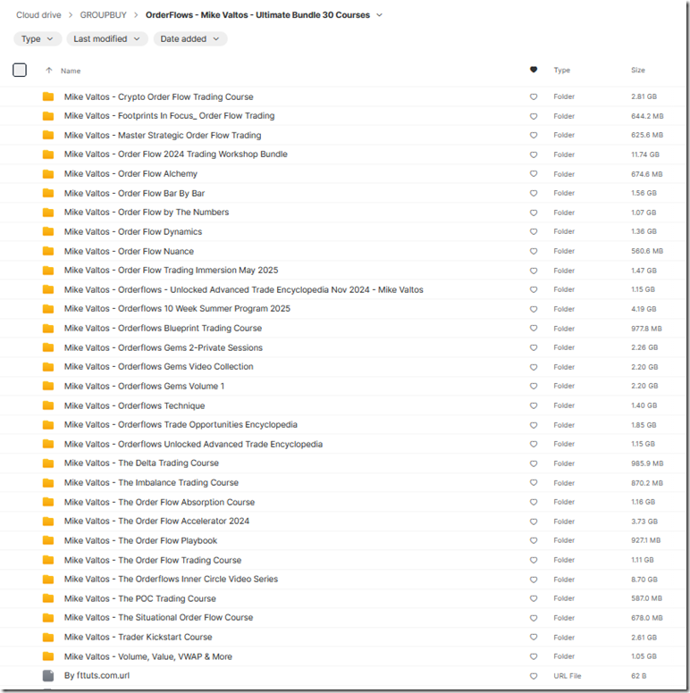 OrderFlows - Mike Valtos - Ultimate Bundle 30 Courses