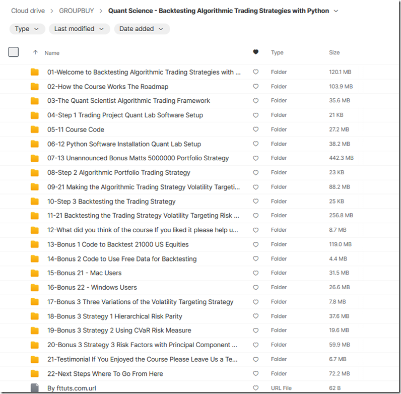 Quant Science - Backtesting Algorithmic Trading Strategies with Python 1
