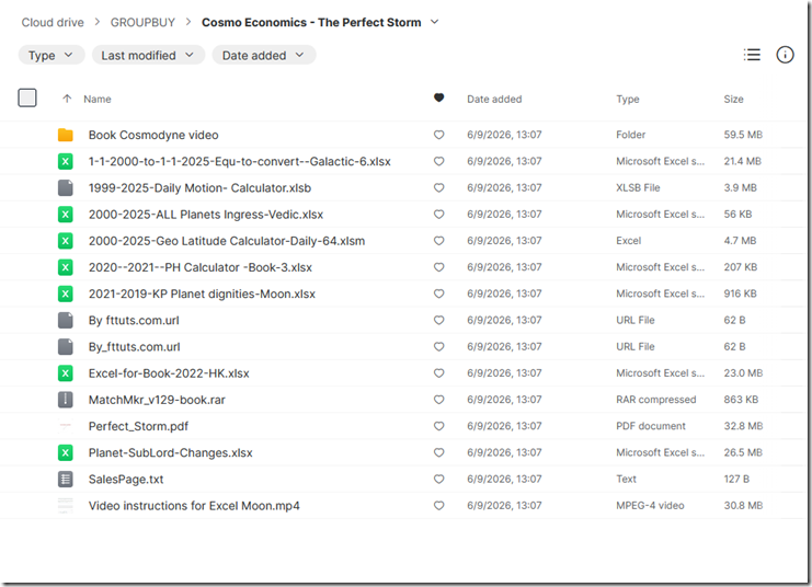Cosmo Economics - The Perfect Storm 1