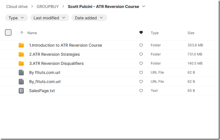 Scott Pulcini - ATR Reversion Course 1
