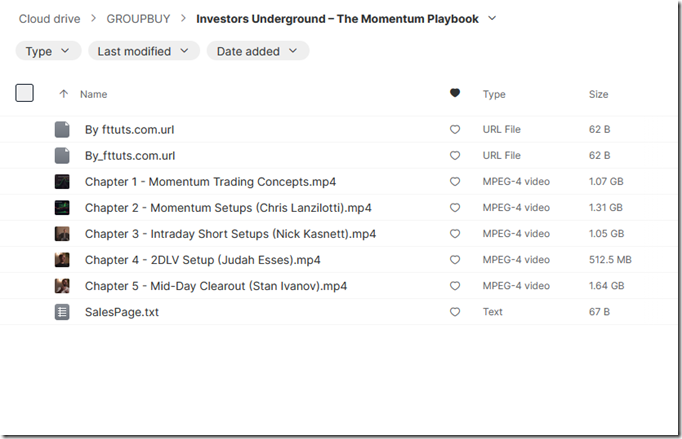Investors Underground - The Momentum Playbook 1