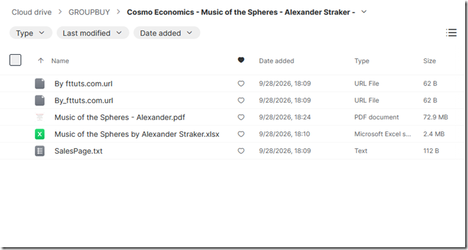 Cosmo Economics - Music of the Spheres - Alexander Straker 1