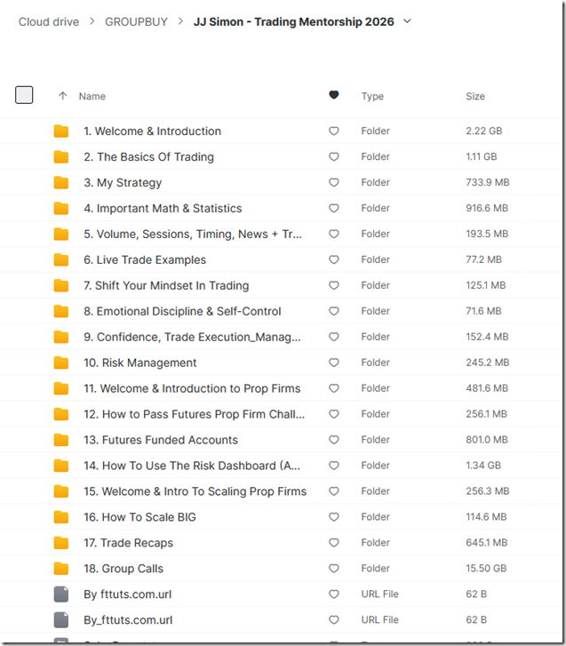 JJ Simon - Trading Mentorship 2026 1