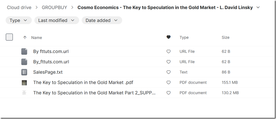 Cosmo Economics - The Key to Speculation in the Gold Market - L. David Linsky 1