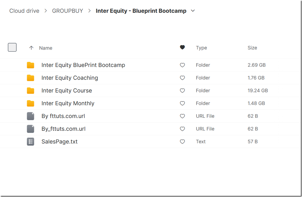Inter Equity - Blueprint Bootcamp 1