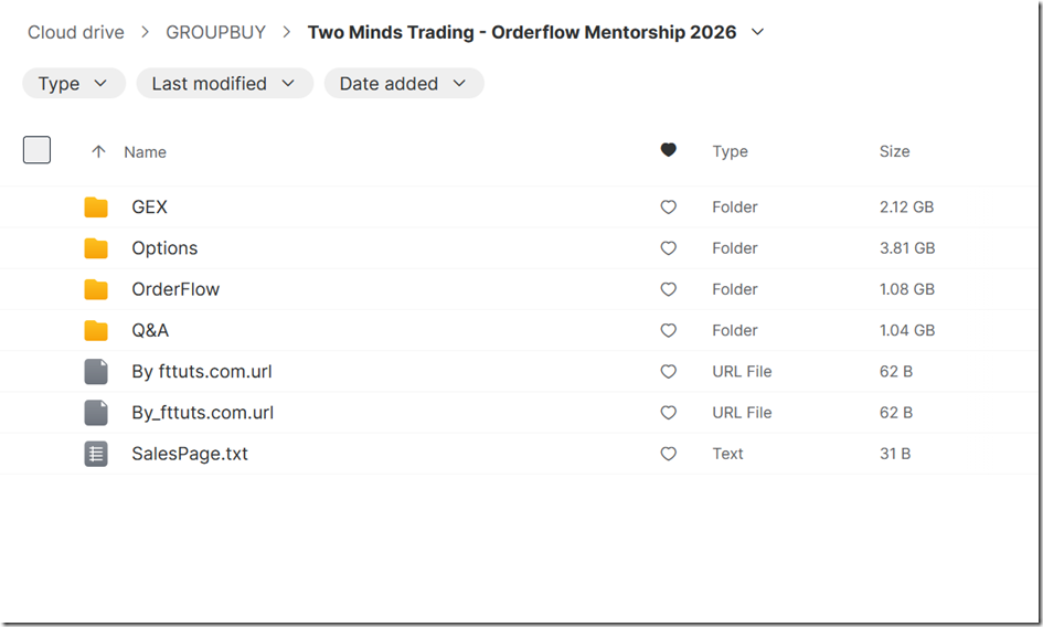 Two MindsTrading - Orderflow Mentorship 2026 1
